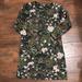 Zara Dresses | Floral Zara Dress With Ruffle Accent Small | Color: Green/White | Size: S