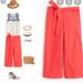 J. Crew Pants & Jumpsuits | J. Crew Rory Cropped Wide Leg Pant Coral 2 | Color: Pink/Red | Size: 2