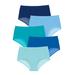 Plus Size Women's Stretch Cotton Brief 5-Pack by Comfort Choice in Blue Multi Pack (Size 12) Underwear