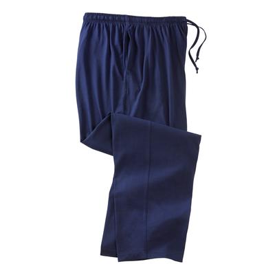 Men's Big & Tall Lightweight Cotton Jersey Pajama Pants by KingSize in Navy (Size 2XL)