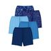 Plus Size Women's Cotton Boxer 5-Pack by Comfort Choice in Evening Blue Dot Pack (Size 8) Panties