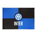 Inter Flagge Neues Logo 70 x 50 cm, Unisex Erwachsene, schwarz/blau, 70 x 50 cm