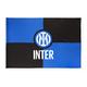 Inter Flagge Neues Logo 70 x 50 cm, Unisex Erwachsene, schwarz/blau, 70 x 50 cm