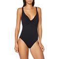Seafolly Women's Dd Wrap Front Maillot One Piece Swimsuit, Black, 42