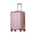 Star river PC+ABS, Zipper, Luggage, Trolley case, Suitcase, Pinks, Silver, Black, Brown, 20 inches, 22 inches, 24 inches, 26 inches, with 4 Sets of Rotating Wheels, Code Lock, Telescopic Rod