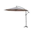 Parasol déporté rond 300cm excentré taupe