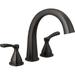 Delta Stryke Double Handle Deck Mounted Roman Tub Faucet Trim in Brown | Wayfair T2777-RB