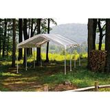 ShelterLogic 10 Ft. W x 20 Ft. D Canopy Metal in Gray | 109.27 H x 120.05 W x 239.96 D in | Wayfair 23588