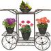 Sorbus® 6-Tier Garden Cart & Plant Holder - Parisian Style for Home, Patio, Garden (Bronze)