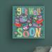 Zoomie Kids Get Well Broken by Duncan Wilson - Wrapped Canvas Graphic Art Canvas, Wood in Black | 35 H x 35 W x 2 D in | Wayfair