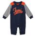 Newborn & Infant Navy/Heathered Gray Detroit Tigers Scrimmage Long Sleeve Jumper