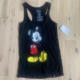 Disney Tops | Disney Mickey Mouse Black Tank Top | Color: Black | Size: S