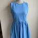 J. Crew Dresses | J. Crew Blue Daybreak Sleeveless Fit & Flare Dress | Color: Blue | Size: M