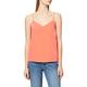 Scotch & Soda Women's Jersey Tank Top with Woven Front Panel Vest, Pink (Watermelon 1906), Large