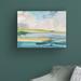 Wrought Studio™ Amid the Jewels by Jan Weiss - Wrapped Canvas Graphic Art Canvas, Wood in Blue/Brown/Green | 14 H x 19 W x 2 D in | Wayfair