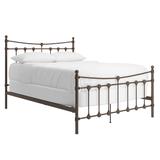 Xander Dark Brown Steel Bed by iNSPIRE Q Classic