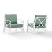 Kaplan 2 Piece Outdoor Metal Armchair Set - 72 W x 30.5 D x 32 H