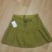 Free People Skirts | Free People Olive Green Jean Skirt | Color: Green | Size: 4