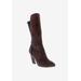 Women's Chrome Wide Calf Boot by Bellini in Brown Micro Stretch (Size 7 M)