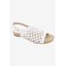 Wide Width Women's Newable Sandal by Bellini in White Woven (Size 9 W)