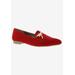 Wide Width Women's Dragonfly Loafer by Bellini in Red Micro Suede (Size 8 1/2 W)