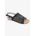 Wide Width Women's Newable Sandal by Bellini in Black Woven (Size 7 W)