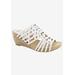 Women's Pretty Wedge Sandal by Bellini in White Faux Nubuck (Size 10 M)