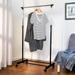 Adjustable Height Rolling Garment Rack by Honey-Can-Do in Black Chrome