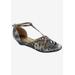 Wide Width Women's Lux Wedge Sandal by Bellini in Snake (Size 10 W)