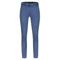 ROBELL Style Marie Comfortable Denim Power Stretch Jeans, Straight Leg with Slit, Light Denim Blue, 12