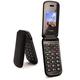 TTsims Flip TT140 Mobile Phone Camera Bluetooth Cheap Pay As You Go (O2 BUNDLE with £10 Credit, Black).