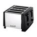 Brentwood 4 Slice Toaster Plastic in Gray/Red | 7 H x 10.4 W x 10.6 D in | Wayfair 95083270M