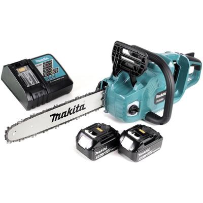 Duc 353 RT2 Akku Kettensäge 36V ( 2x18V ) Brushless 35 cm + 2x 5,0 Ah Akku + Ladegerät - Makita Image