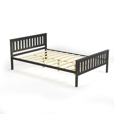 Costway Full Size Wood Platform Bed with Headboard