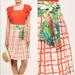 Anthropologie Skirts | Anthropologie Maeve County Fair Tie Skirt | Color: Green/Orange | Size: 6