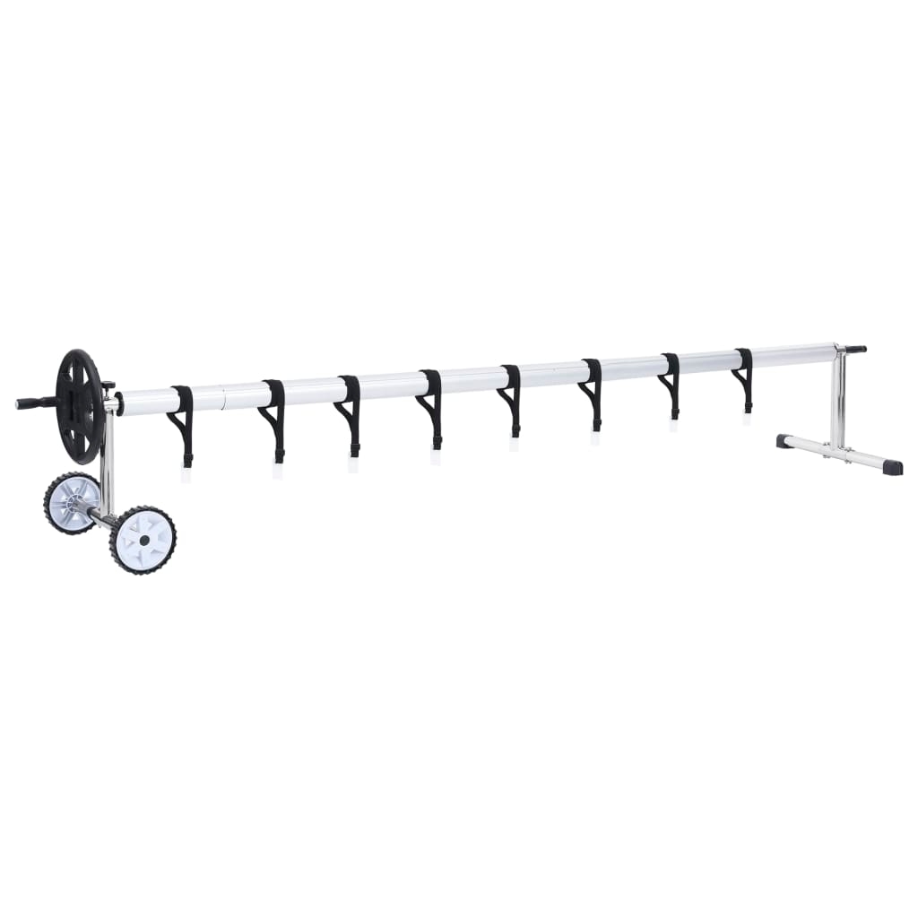 vidaXL Aufrollvorrichtung für Poolplane Edelstahlbasis Image