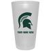 Michigan State Spartans 16oz. Frosted Personalized Pint Glass