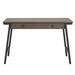 Leick Home 11400-GR Empiria Mixed Metal and Wood Computer Desk, Gray/Matte Black - Leick Furniture 11400-GR