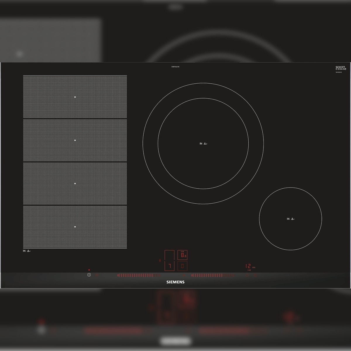 Siemens EX875LEC1E iQ700, Induktionskochfeld, 80 cm, Schwarz Image