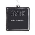 Kurt S. Adler 58264 - 3.5" AC/DC� Glass - Back In Black Album Christmas Tree Ornament
