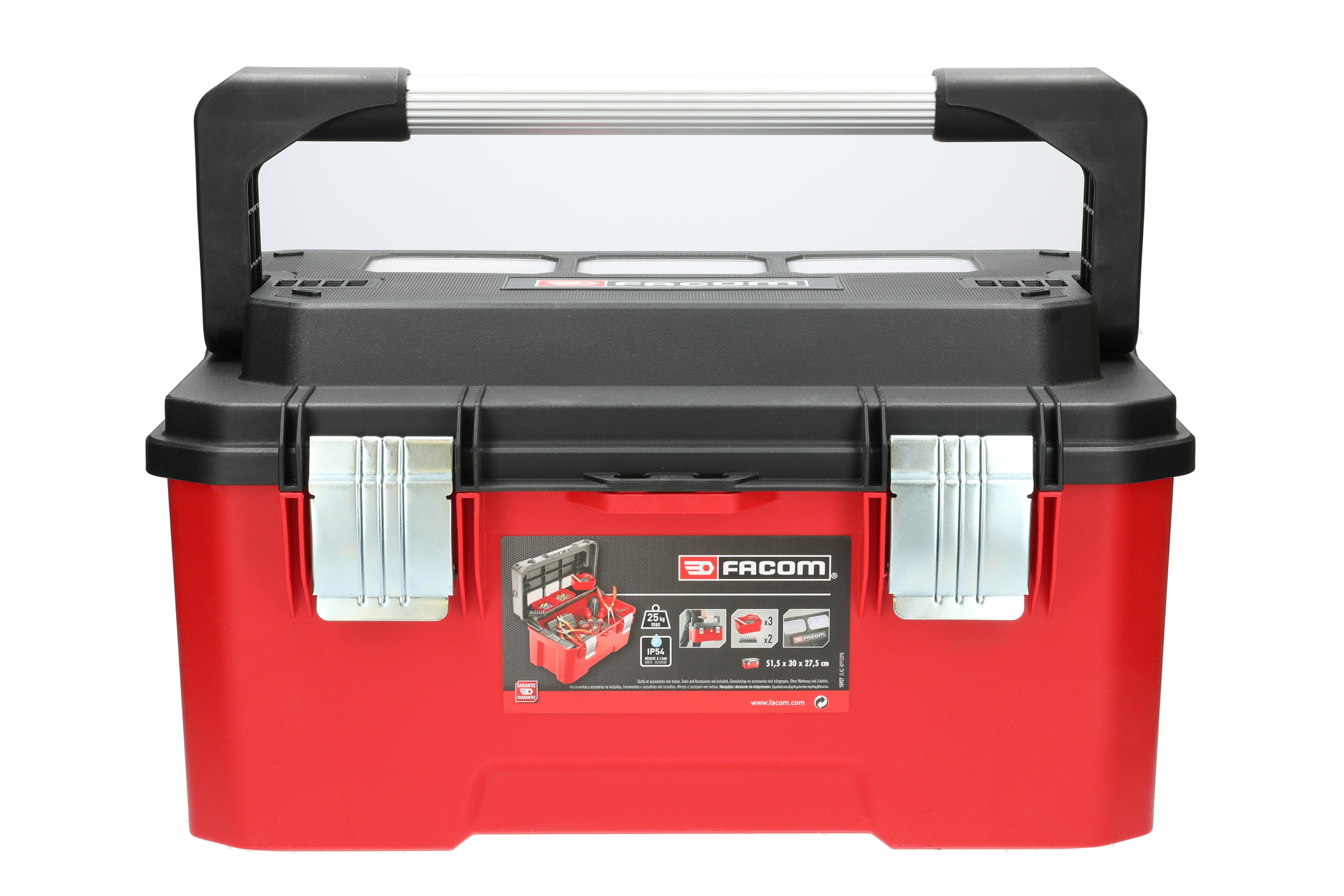 Boîte à outils plastique Pro 20'' poignée aluminium FACOM BP.P20APB