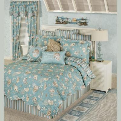 Seabreeze Quilt Set Aqua, Full / Double, Aqua