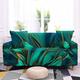Sofa Cover Emerald Green Printing Sofa Covers Soft Spandex Couch Covers Stretch All-match Sofa Protectors from Pets Modern Adjustable Sofa Covers for Leather Sofa Universal Settee Covers 3 Seater
