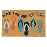 "Liora Manne Natura Flip Flops Outdoor Mat Cool 18""x30"" - Trans Ocean Import Co NTR12201903"