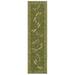 "Liora Manne Carmel Dragonfly Indoor/Outdoor Rug Green 23""x7'6"" - Trans Ocean Import Co CRER8844006"