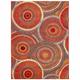 "Liora Manne Marina Circles Indoor/Outdoor Rug Saffron 39""x59"" - Trans Ocean Import Co MNA45803517"