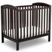 Sprout Mini Convertible Baby Crib with Mattress in Dark Chocolate - Delta Children GN10007-207