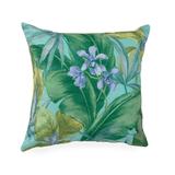 "Liora Manne Illusions Tropical Leaf Indoor/Outdoor Pillow Aqua 18"" Square - Trans Ocean Import Co 7IL8S330804"