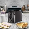 Brentwood 2 Slice Cool Touch Toaster Stainless Steel in Black | 6 H x 6.75 W x 10 D in | Wayfair 95094451M