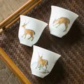 Service à thé en céramique blanc doux Kung Fu petite tasse de thé produit unique parfumé